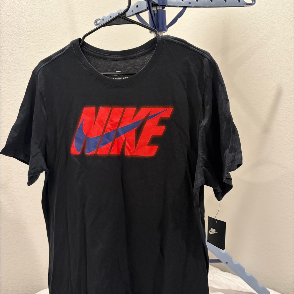 Nike Black Tee with Red Accents
